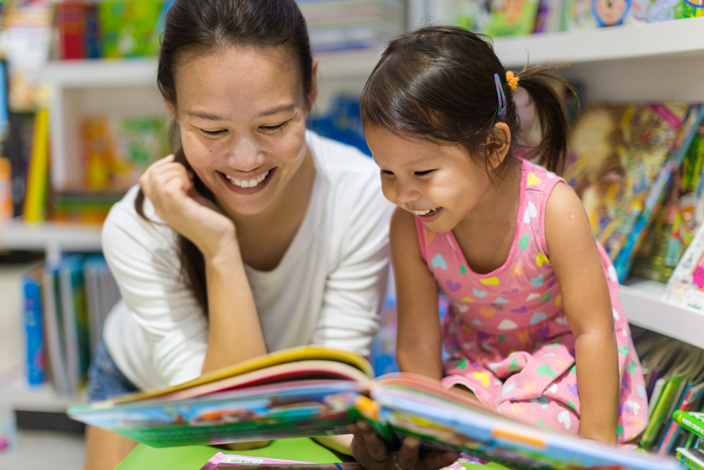 Parent and child reading